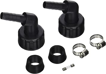 ACTIVEAQUA AACHF1 AACH10, 1/2" Chiller Fitting Kit, Black