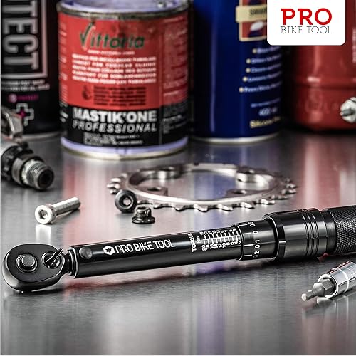 Miniatura 8 de PRO BIKE TOOL - Juego de llaves dinamométricas de 025 pulgadas  2 a 20 Nm  Kit de mantenimiento de bicicletas para bicicletas de carretera y montaña