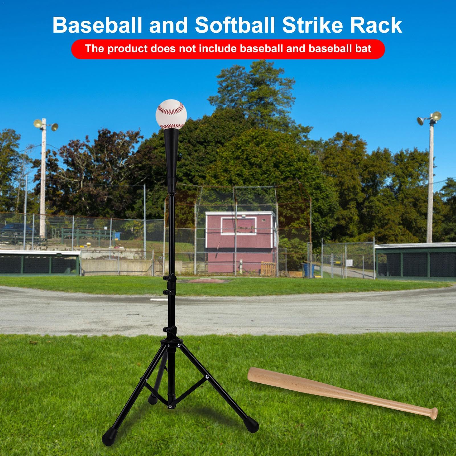 Cadre De Frappe De Baseball Softball – Tee-Shirt Aseball Strike, Tee-Shirt De Frappe Réglable en Hauteur | Trépied À Portable De Voyage, Équipement D'entraînement pour Adultes Et Jeunes