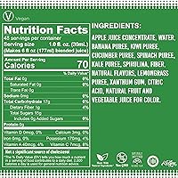 Vista 2 de Fruniti Super Greens Mezcla para Batidos - Limpieza Natural + Desintoxicación - Sin Azúcar Añadido - Puré de Frutas + Verduras - Espirulina