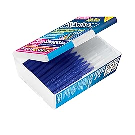 Piksters Interdental Brushes, 40 pk, Size 000, Interdental Tooth Brush for Extremely Tight and Fine Teeth Gaps, Gum Soft Bristles for Plaque Removal, Safe for Braces