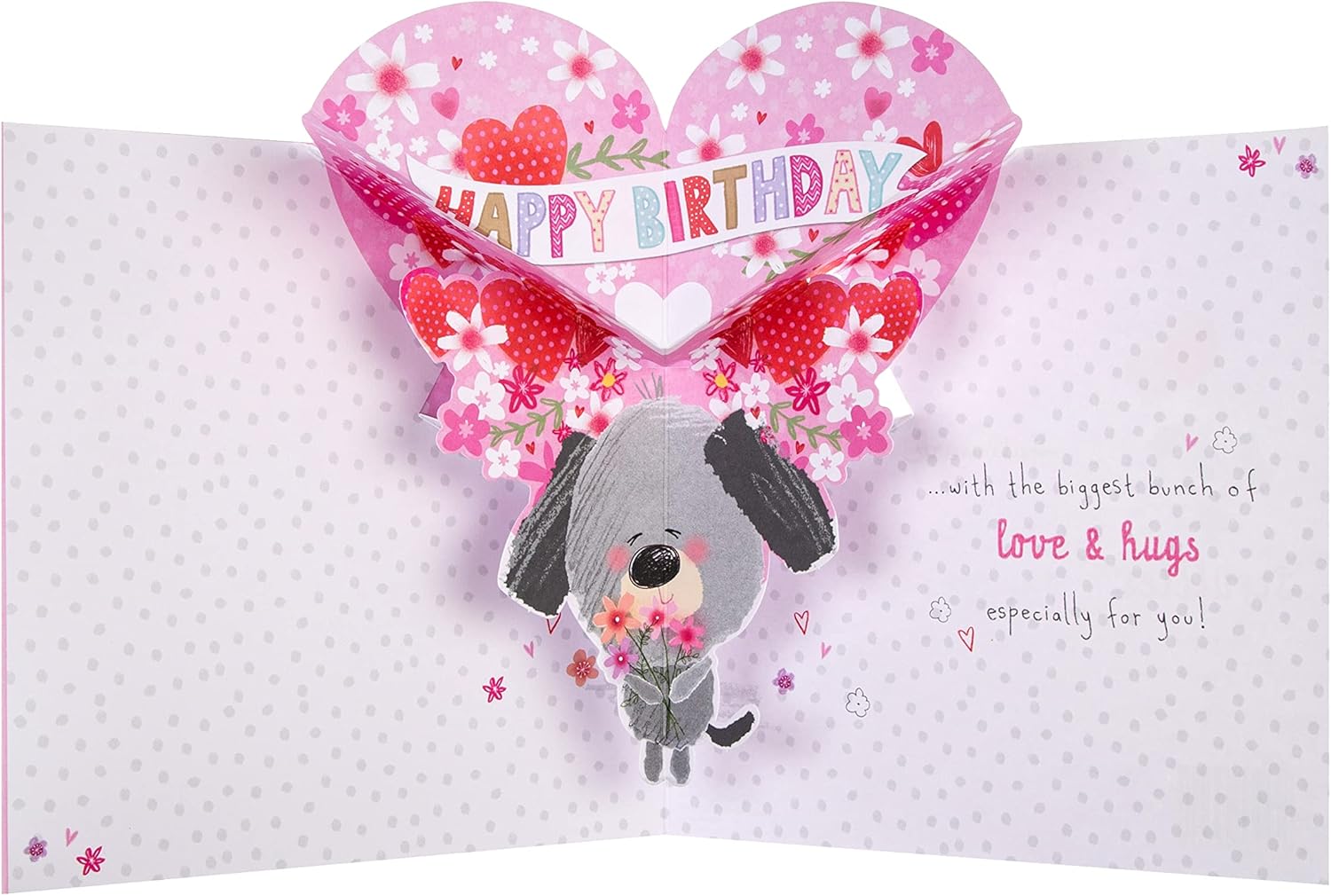 Hallmark Large Birthday Card for Wife - Cute 'Scruffles' Design