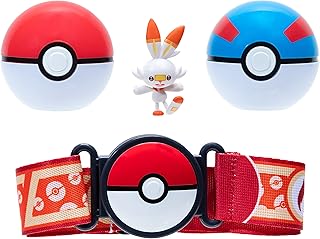 Pokémon Clip N Go Belt Set with Scorbunny & Poké Ball & Great Ball