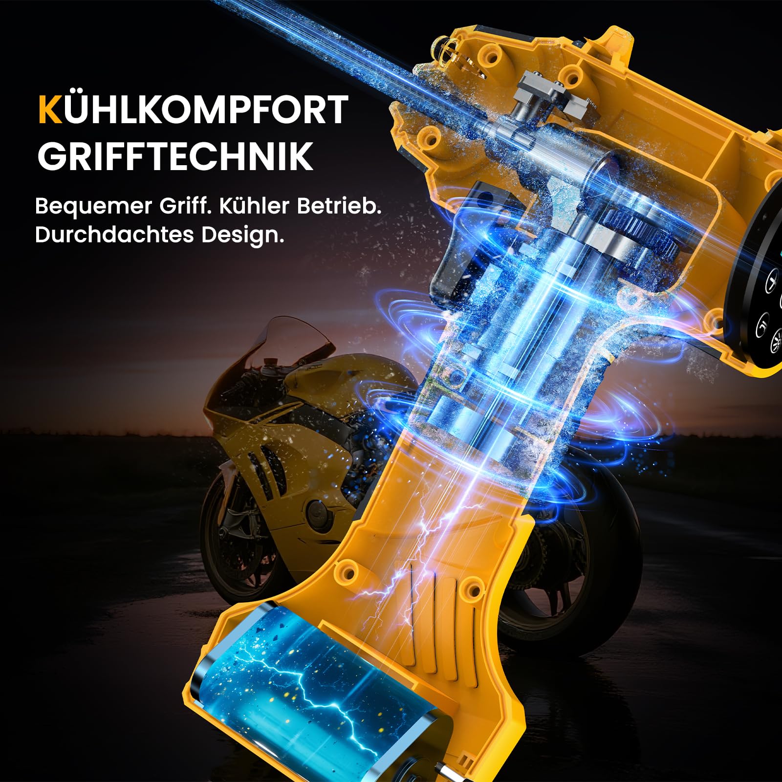 Elektrische Auto Luftpumpe Akku Fahrradpumpe - Tragbare Luftpumpe Fahrrad 150PSI - 22L/min Akku Kompressor mit LED-Anzeige/Licht - 4 Voreingestellte Modi für Auto/Fahrrad/Motorrad/Ball - 3