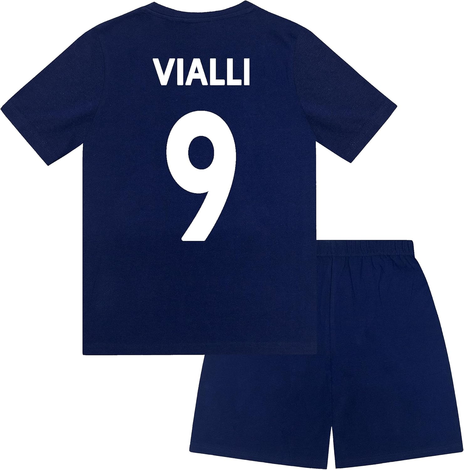 Chelsea FC Jongens Pyjama Korte Kids OFFICIËLE Voetbal Gift, Blauwe Vialli, 12-13 jaar