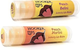Hooker Lips ~ Luxury Lip Balm ~ Peach Bellini & Peach Martini