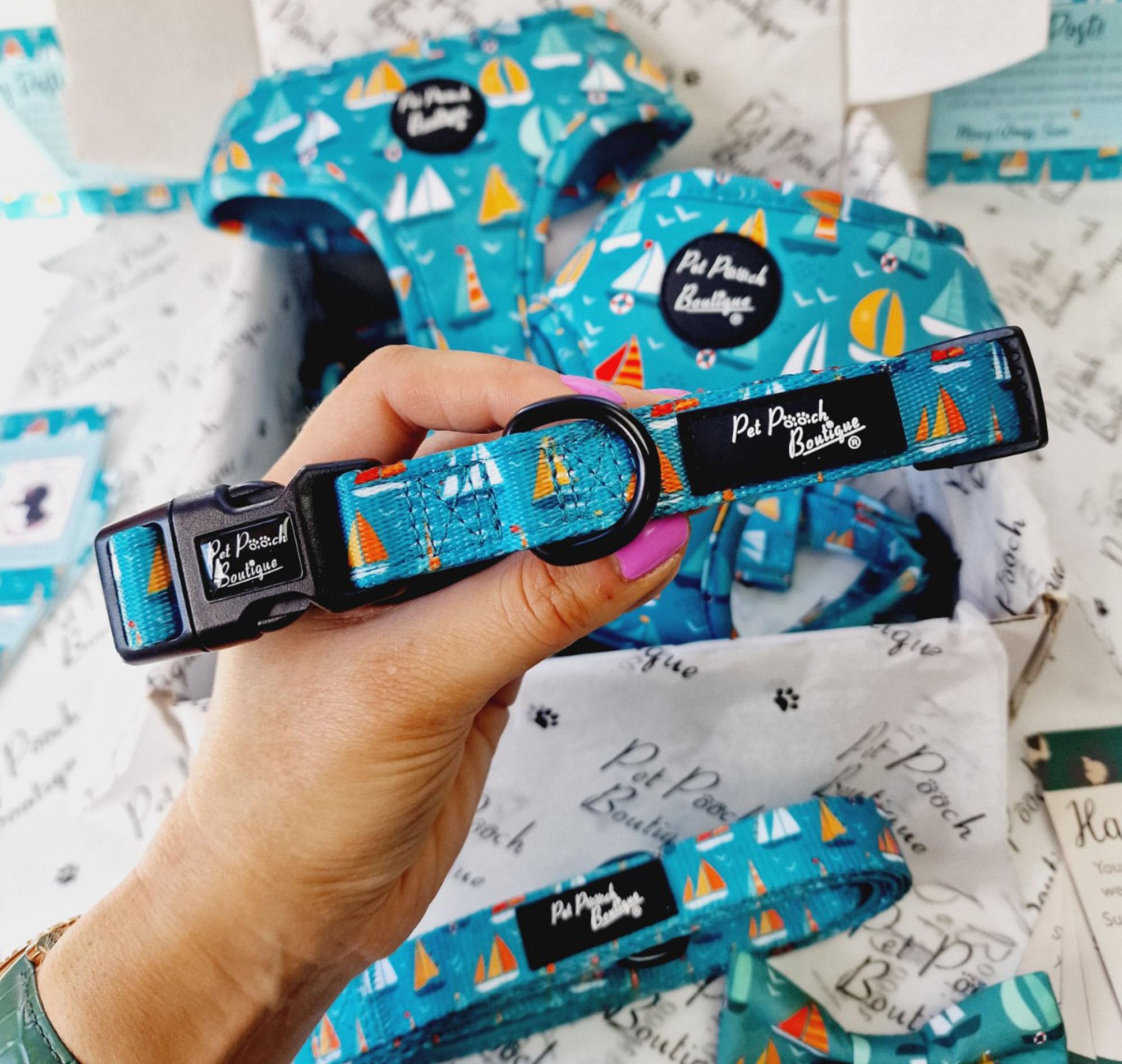 Pet Pooch BoutiqueAHOY SEA DOG COLLAR XS