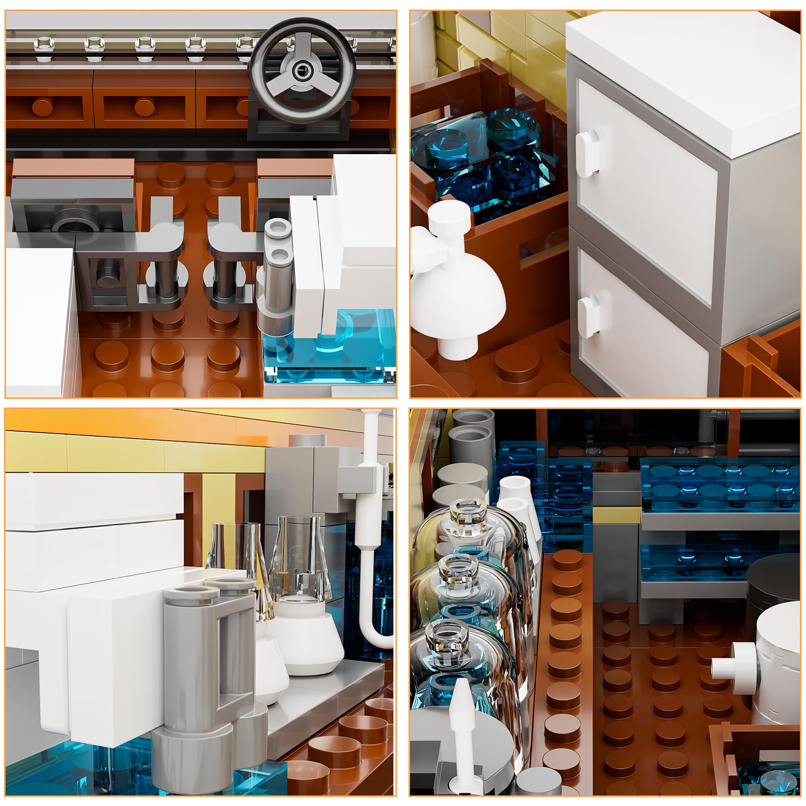 Breaking RV Adventure Building Set, MOC Upgraded Classic Scene, Compatible with Lego for Adults, for Adults and Avid Fans