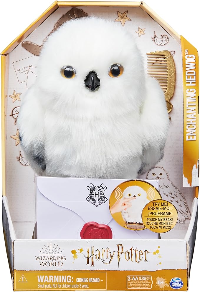 Búho interactivo Hedwig Harry Potter con sonidos y movimientos miniatura 4