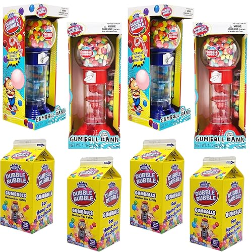 Miniatura 11 de Máquina de Bolas de Chicle para Niños "Fruidles" - Máquina de Chicles Operada por Monedas y Banco de Juguetes - Máquina de Bolas de Chicle Espiral