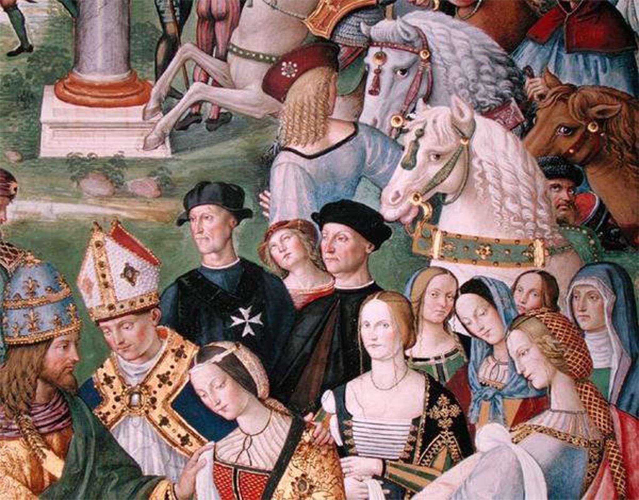 POSTERIIk Famous Modern Artwork Art Mural Aeneas Sylvius Piccolomini Presents Eleonora of Aragon to Frederick Iii Oil Paintings Pictures for Home Decor 60x90cm