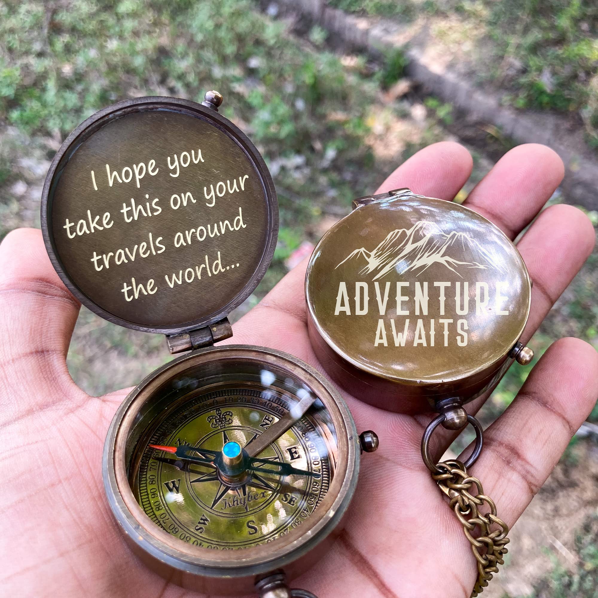 Personalized Engraved Compass, Inspirational Gift, Confirmation Gift Compass, Baptism Gifts, Graduation Gift Compass (Custom Engraving)