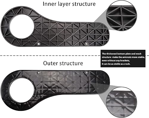 Miniatura 3 de 10L0L Kit de asiento trasero de carrito de golf sin perforaciones, juego de reposabrazos con portavasos y cubierta para carrito de golf para la