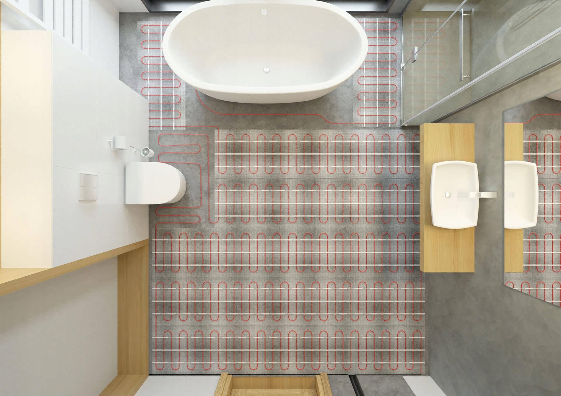 Termofol Mata grzewcza do ogrzewania podłogowego – ogrzewanie podłogowe do salonu i łazienki – folia grzewcza o sile grzewczej 150 W/m2 – powierzchnia 15 m² – bez termostatu