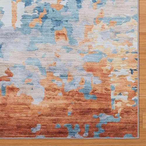 Miniatura 10 de Gertmenian Alfombra bohemia para interiores estampada, antideslizante, ultradelgada, súper fuerte, alfombra copetuda - Decoración del hogar para