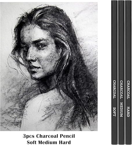 Miniatura 6 de AGPTEK Juego de 53 suministros de dibujo, lápices de arte y lápices de acuarela con estuche de lona para artistas y estudiantes