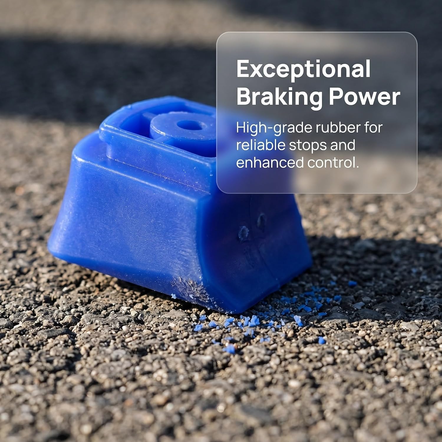6pcs Blue Rubber Roller Skate Toe Stoppers for Roller Skates and Inline Abrasion-Resistant and Endurance Focused Brake Plugs Replacement Parts for Outdoor Skating