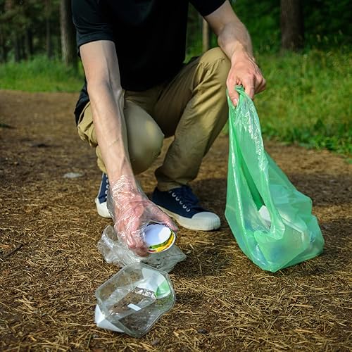 Miniatura 5 de Bolsas de basura biodegradables para cocina alta de 13 galones (120 bolsas), ecológicas, medianas, ecológicas, de 55 litros, aptas para vertederos,