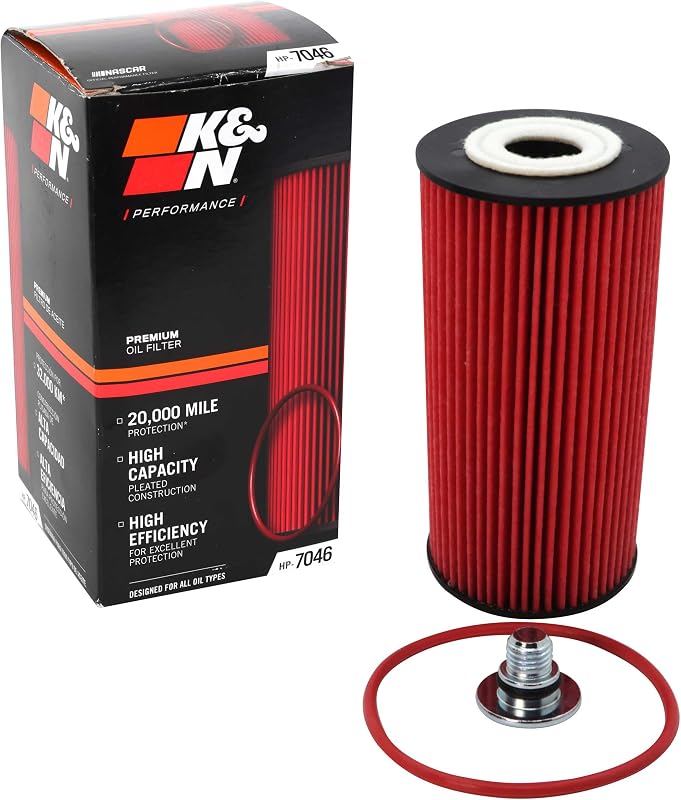 Filtro de óleo K&N HP-7046 para Hyundai, Kia e Genesis – 1 unidade