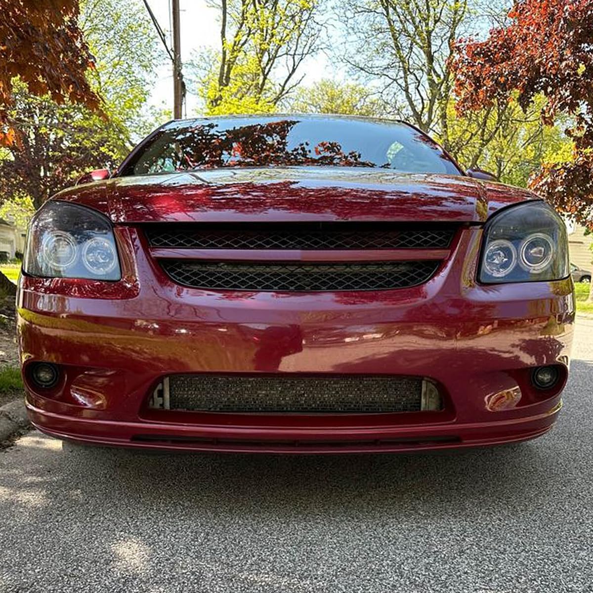 SPEC-D TUNING Jet Black LED Projector Headlights Compatible with 2005-2010 Chevy Cobalt, 2007-2009 Pontiac G5, 2005-2006 Pontiac Pursuit, Left + Right Pair Headlamps Assembly