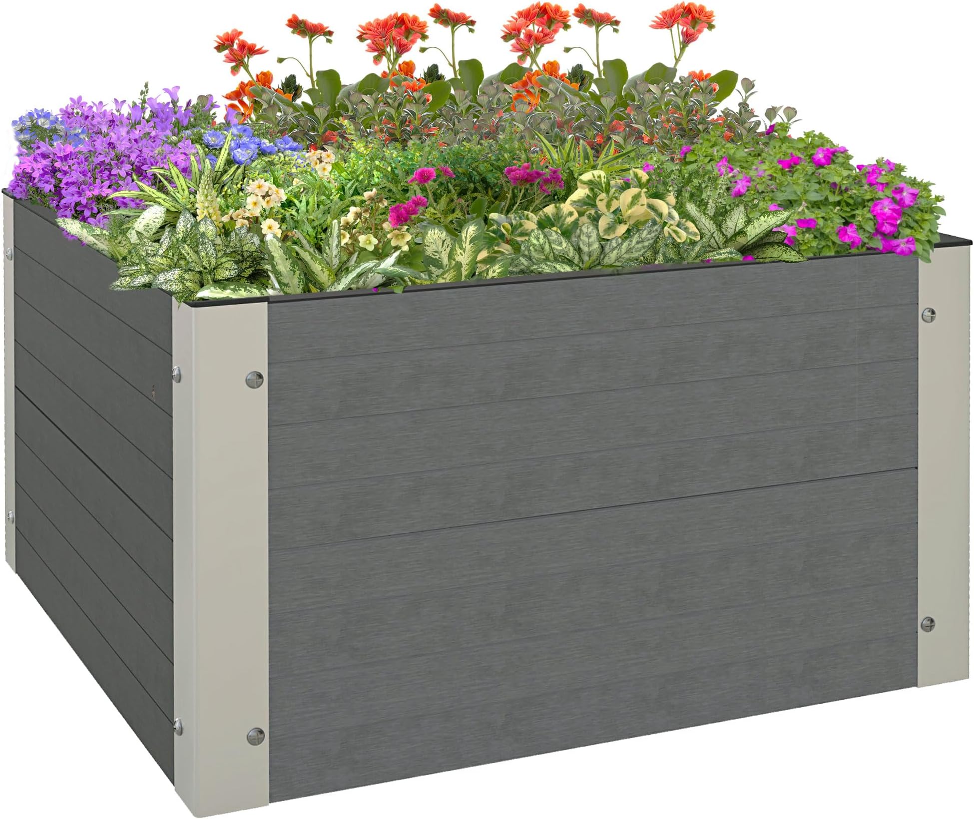 COSTWAY Hochbeet Aus Holz - 120cm Pflanzkasten Für Garten & Balkon