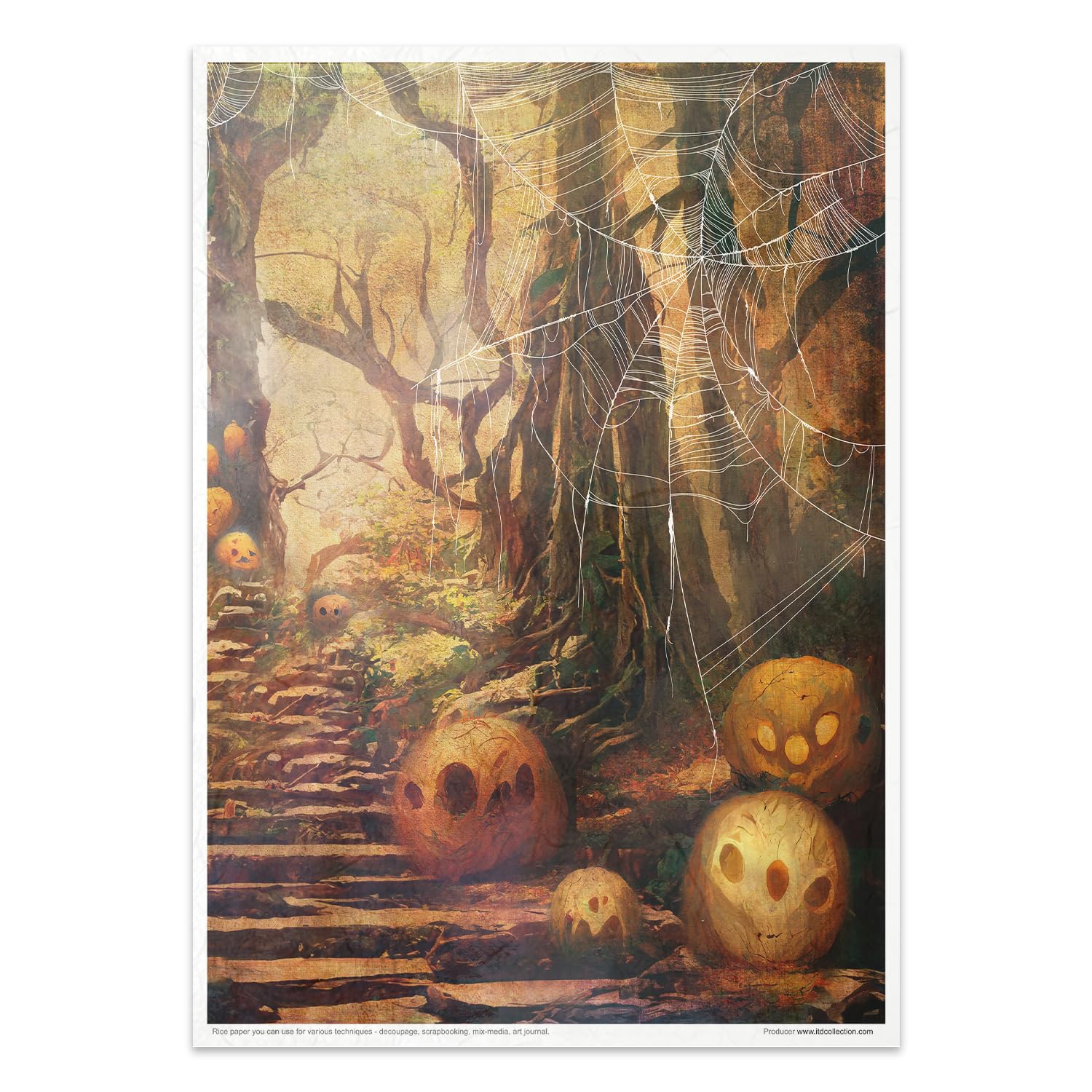 ITD Collection Halloween Rice Paper 29.7 x 21 cm RP046, 29,7 x 21 cm - Image 4