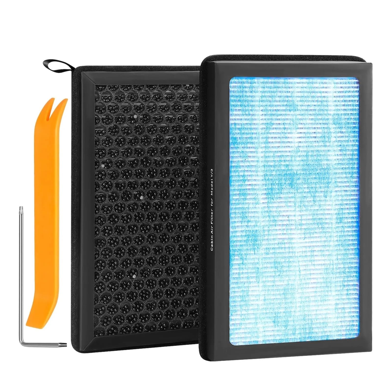 Hdrefirtd Hepa Fit For Tesla Model 3 Y 2024 Activated Carbon Cabin Air Conditioner Filter Replacement Accessories Car Car Air Filter Cabin(,Model 3)