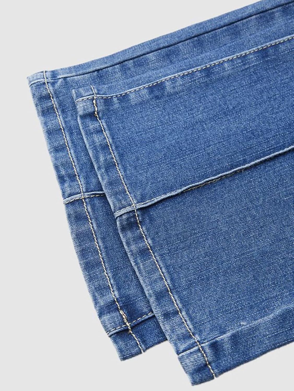 Flamingals Boot Cut Jeans for Women Mid Waist Butt Lifting Stretchy Vintage Bootcut Flare Denim Jeans Without Belts