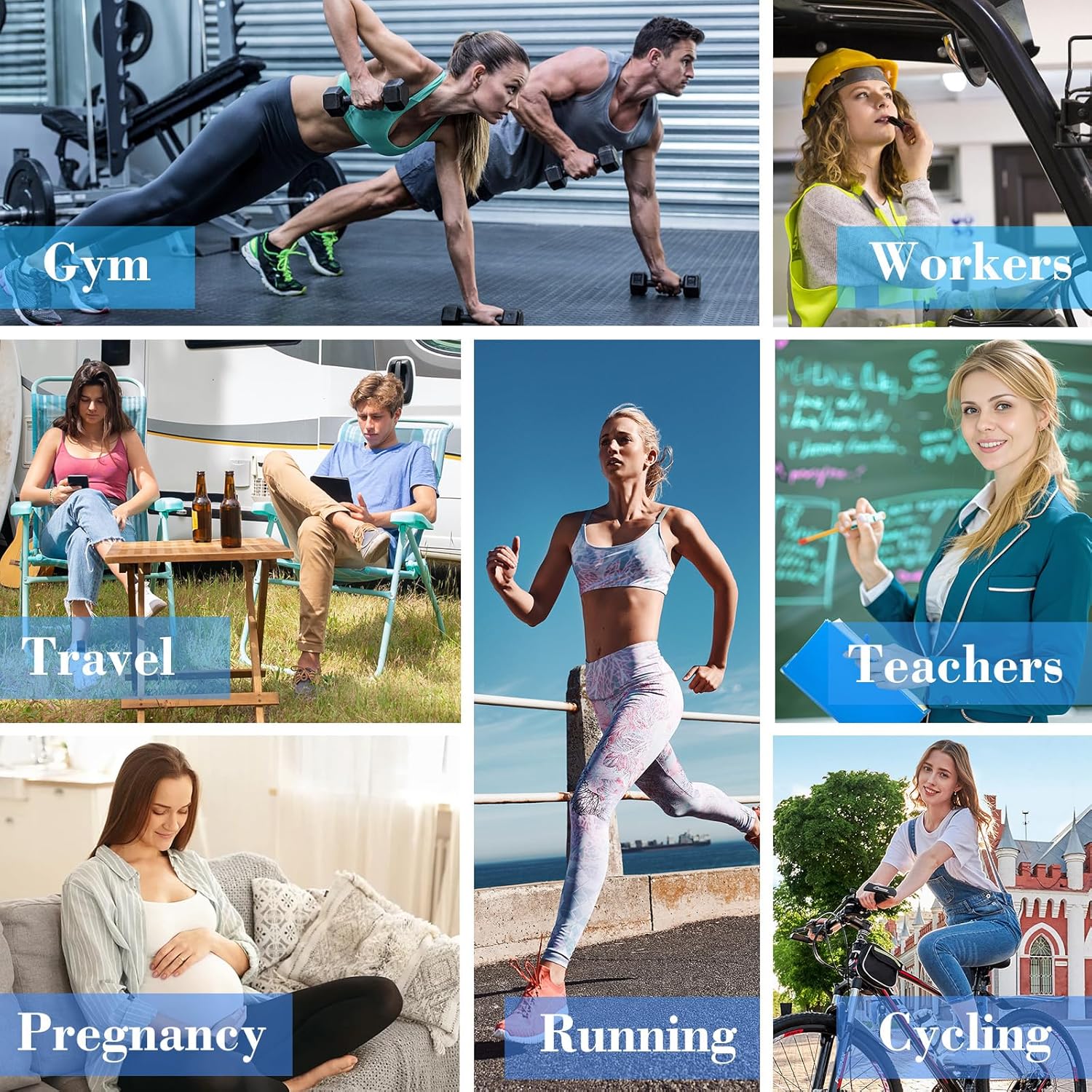 Gonii Compression Athletic Socks Cushioned Anti-Blister Comfort Fit Ankle Socks 5-6 Pairs - Image 5