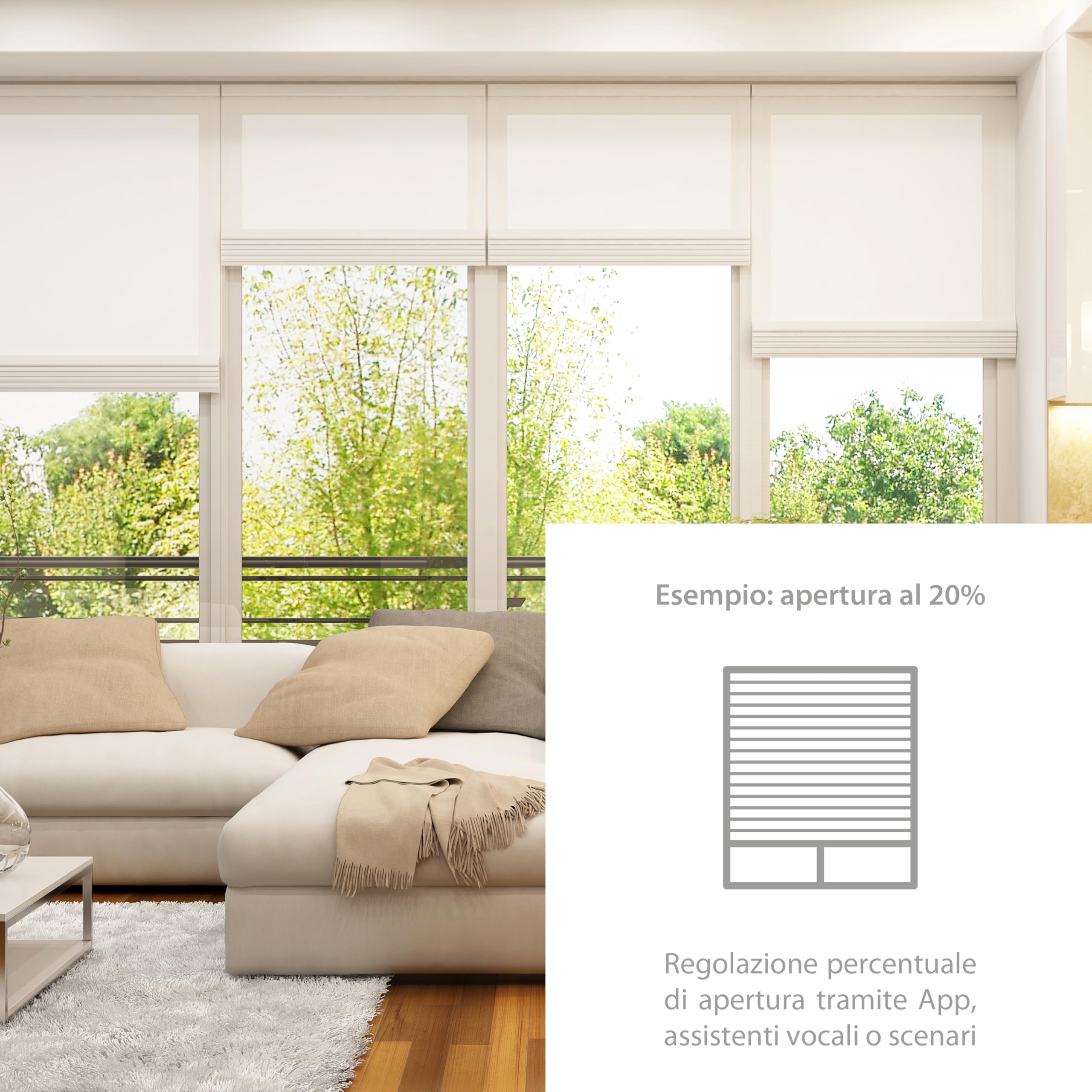 Finder Attuatore bluetooth comando tapparelle Connesso da Incasso Tipo 13.S2.8.230.B000. Per il controllo da remoto di tende e tapparelle elettriche. Connessione Bluetooth Low Energy