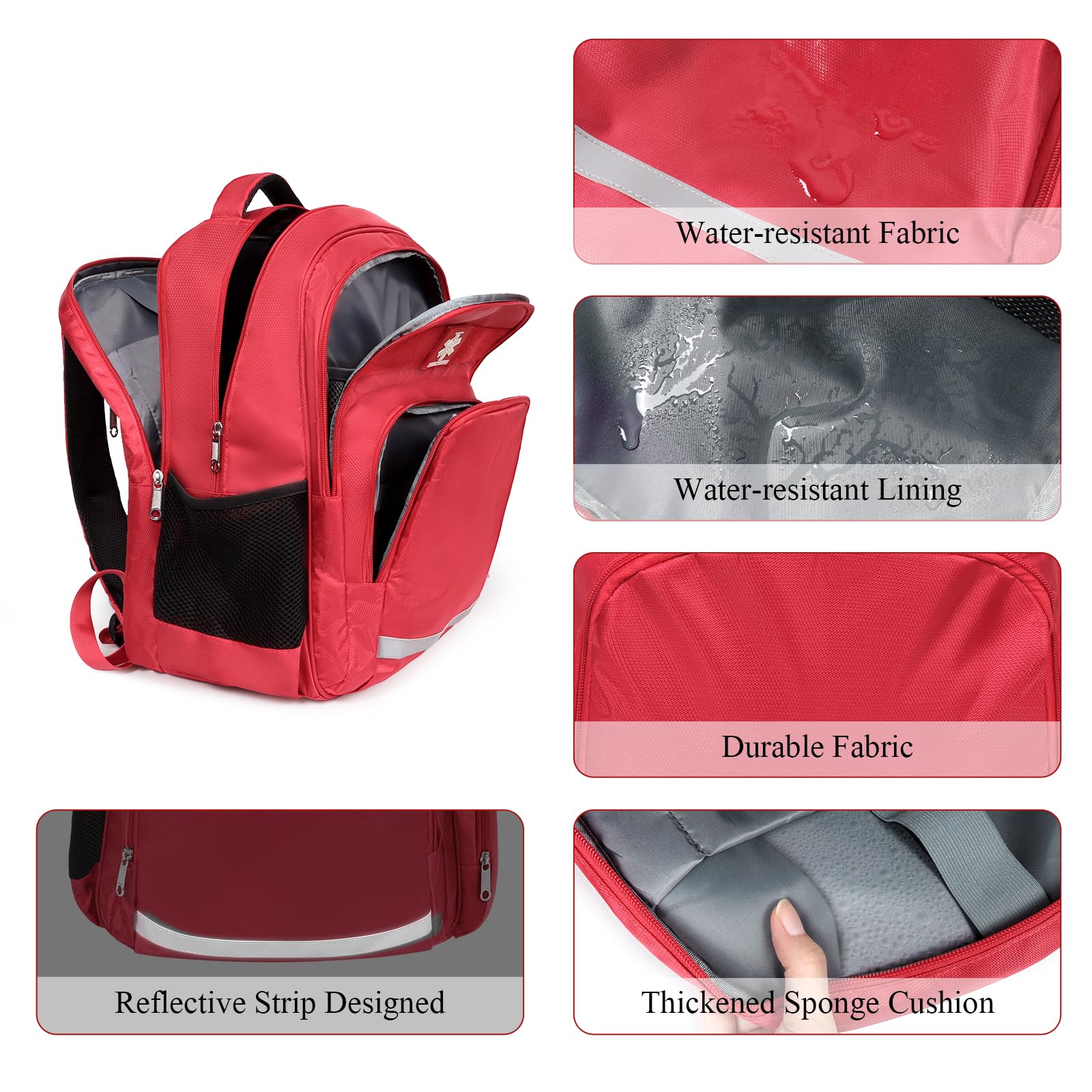Gatycallaty Emt Erste-Hilfe-Rucksack, leer, Ems, Notfall, Zuhause, Gesundheit, Wandern, Trauma, Reisen, Camping, Rot, 2 Stück