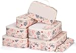 Narwey 7 Set Packing Cubes Travel Organizer, Packing Cubes Carry on Luggage Set Suitcase Backpack for Travelling, Travel Essentials Accessories Cubes with Laundry Bag (Combined Checkerboard)