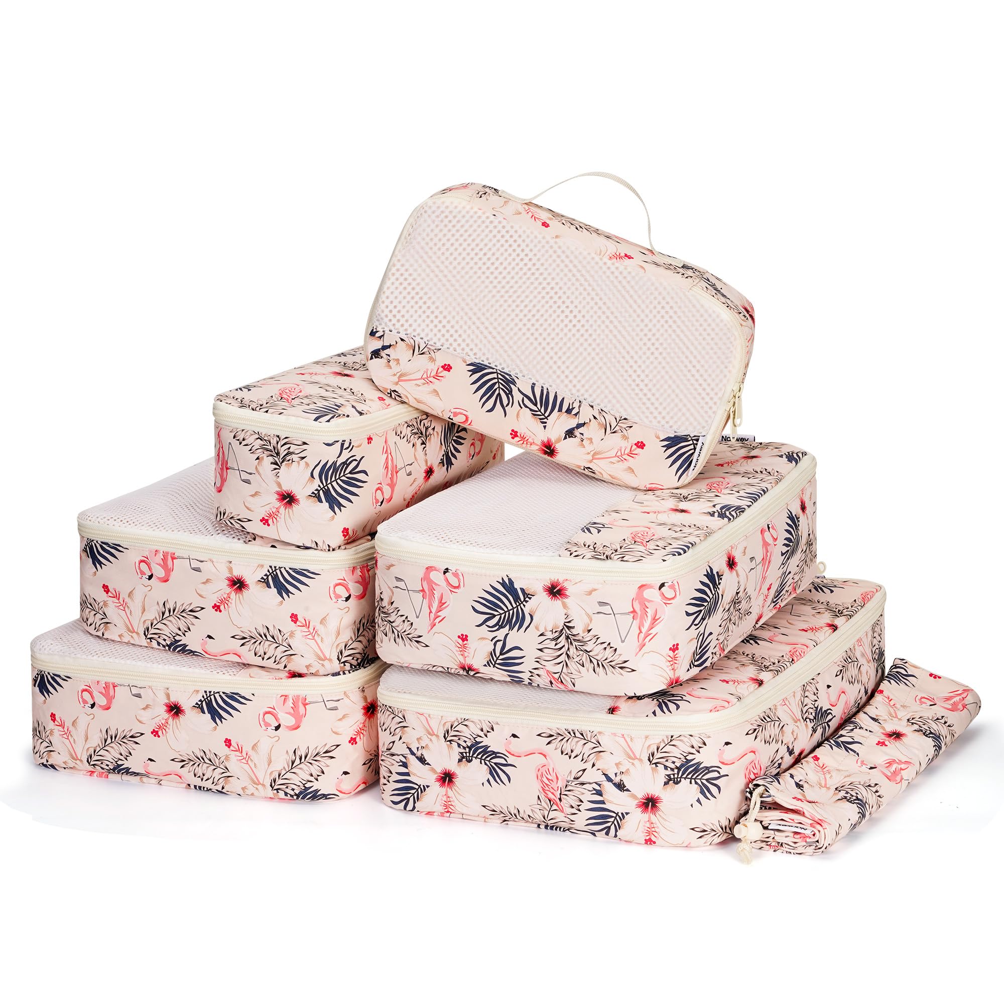 thumbnail: Narwey 5-delig Compressie Koffer Organizer Set - Packing Cubes Voor Handbagage En Reizen