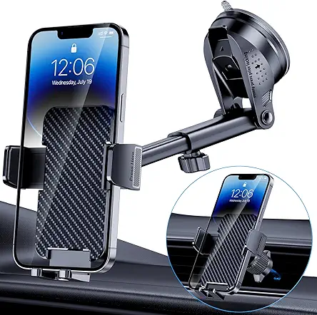 Phone Holder Car [Military-Grade Suction] Universal Car Phone...