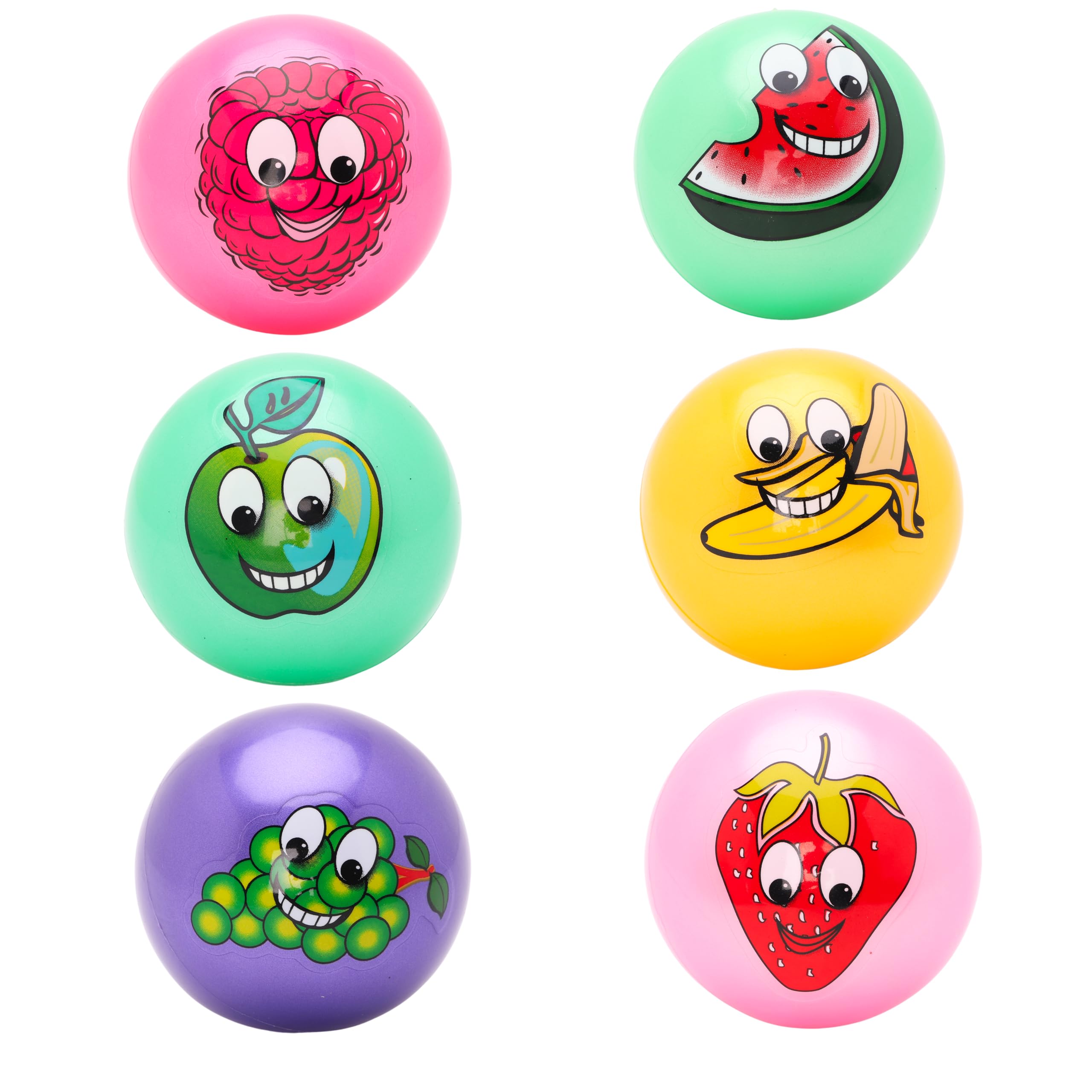 Toyland 10cm (4") Fruit Scented Balls - Watermelon, Grape, Raspberry, Apple, Strawberry & Banana -1 Chosen At Random