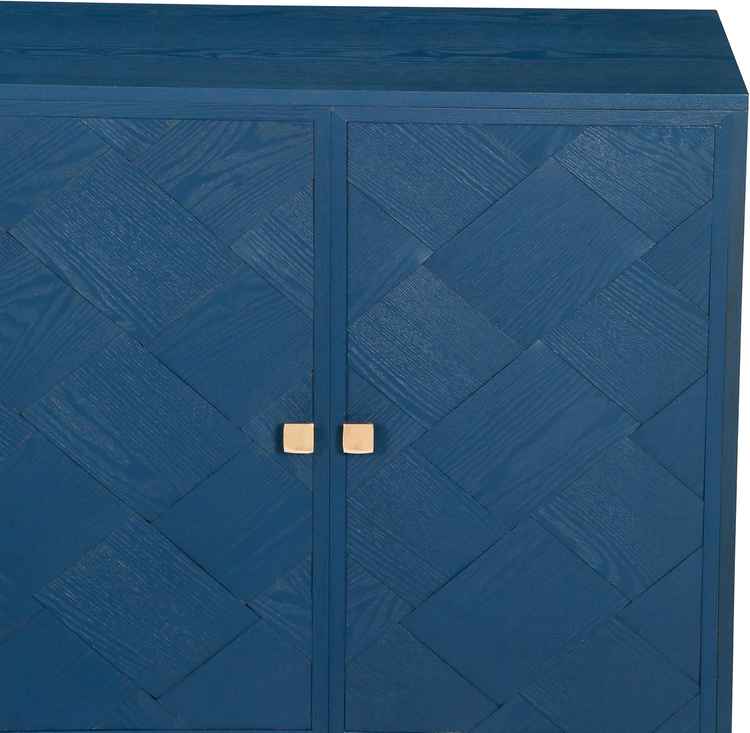 Christopher Knight Home Lona Modern Minimalist Wooden Storage Sideboard, Living Room Cupboard with Shelves, Dining Room/Kitchen Buffet Cabinet, Entryway Display Table,Home Office Decoration,Navy Blue