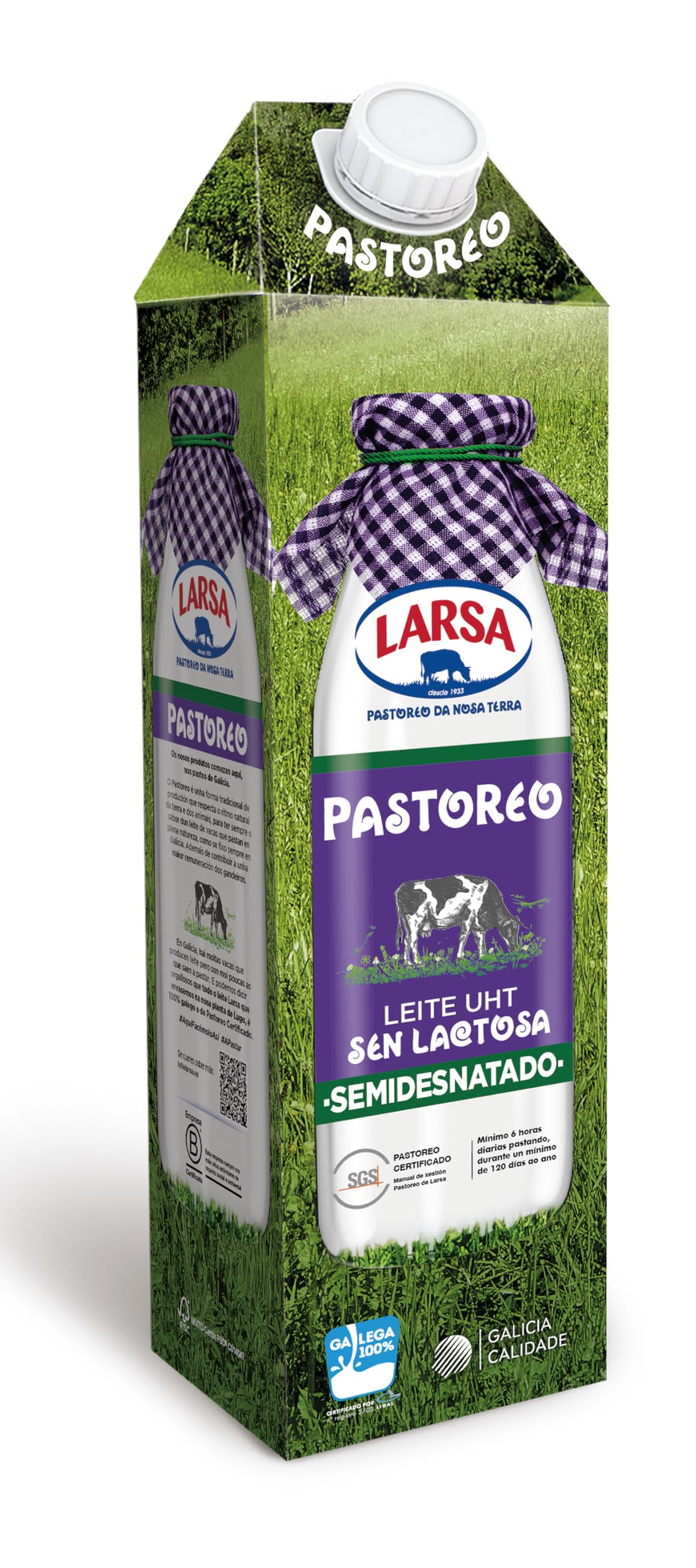 Larsa Leche Sin Lactosa Semidesnatada 6 x 1000 ml