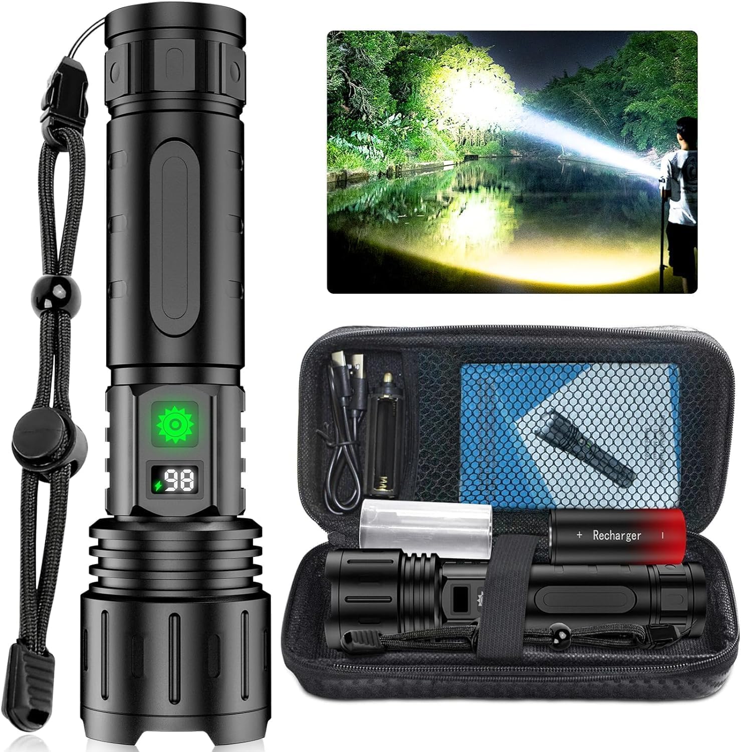 Flashlight For Work M480 Price Super Bright LED Tactical Flashlight - 1,000,000 Lumens ...
