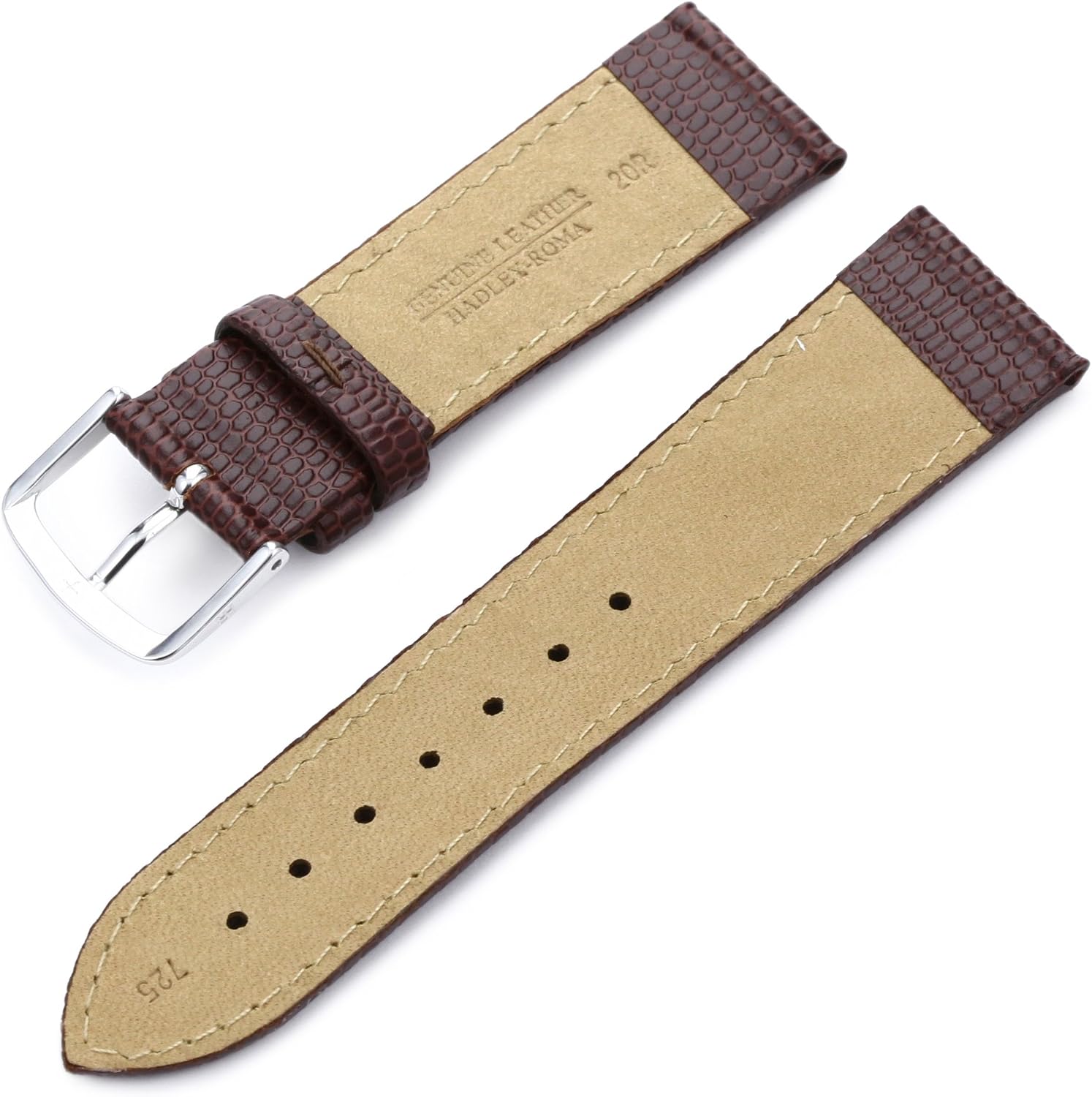Hadley-Roma 20mm 'Women's' Leather Watch Strap, Color:Brown (Model: LSL725RB 200)