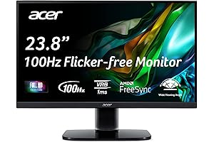 Acer KC242Y Hbi 23.8" Computer Monitor: Experience the Pinnacle of Productivity and Entertainment