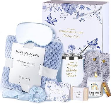 Get Well Soon Gifts for Women with Blanket | Self Care Package, Spa Gift Basket, For Women Sick Friends, After Surgery Sympathy