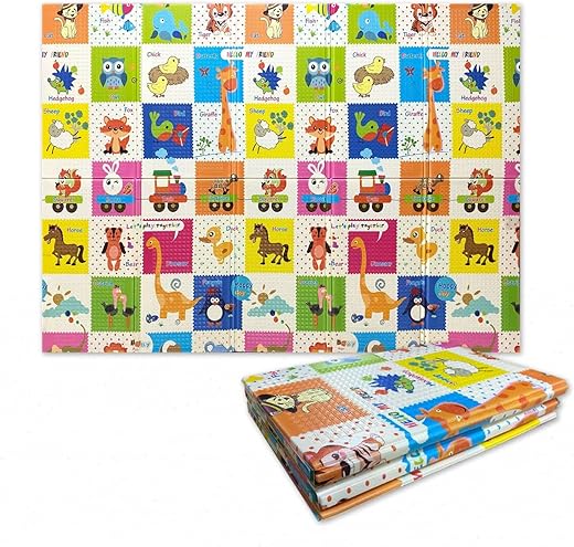 GIODICART Maxi Tappeto Gioco Pieghevole Primi Passi per Neonati e Bambini cm...