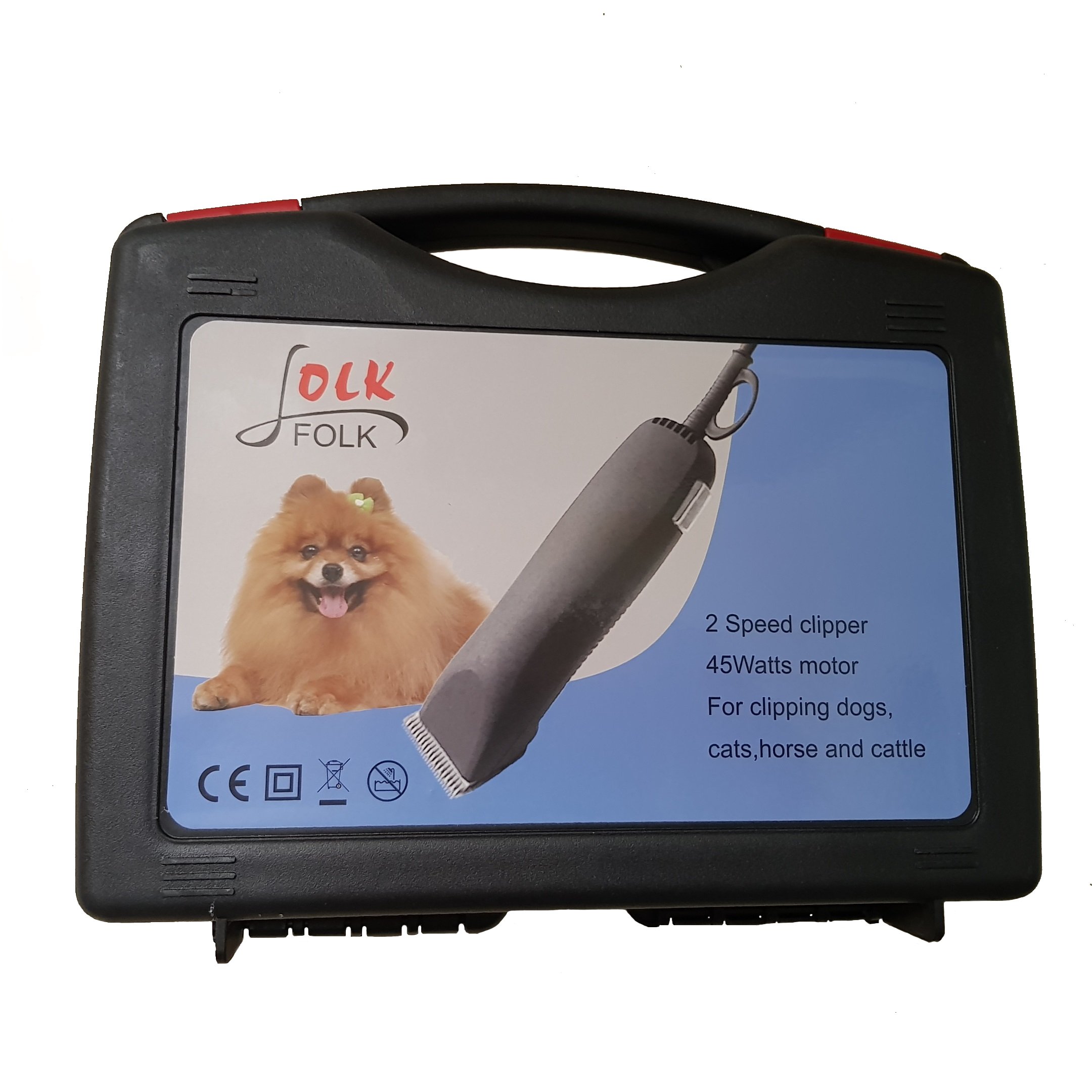 Folk Esquiladora Peladora 45W Perros Caballos Gatos Cortapelo Cuchillas Serie A5