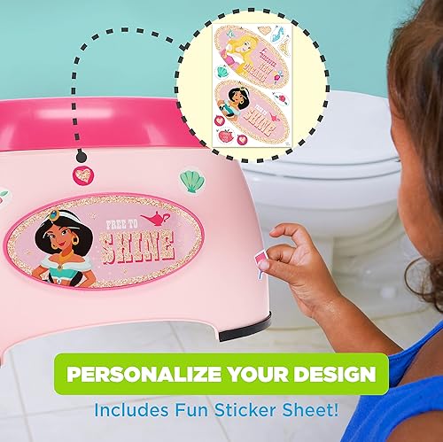 Miniatura 7 de Disney Princess - Sistema de entrenamiento para ir al baño 3 en 1, para entrenamiento de inodoro para niños, entrenamiento de orinal de varias