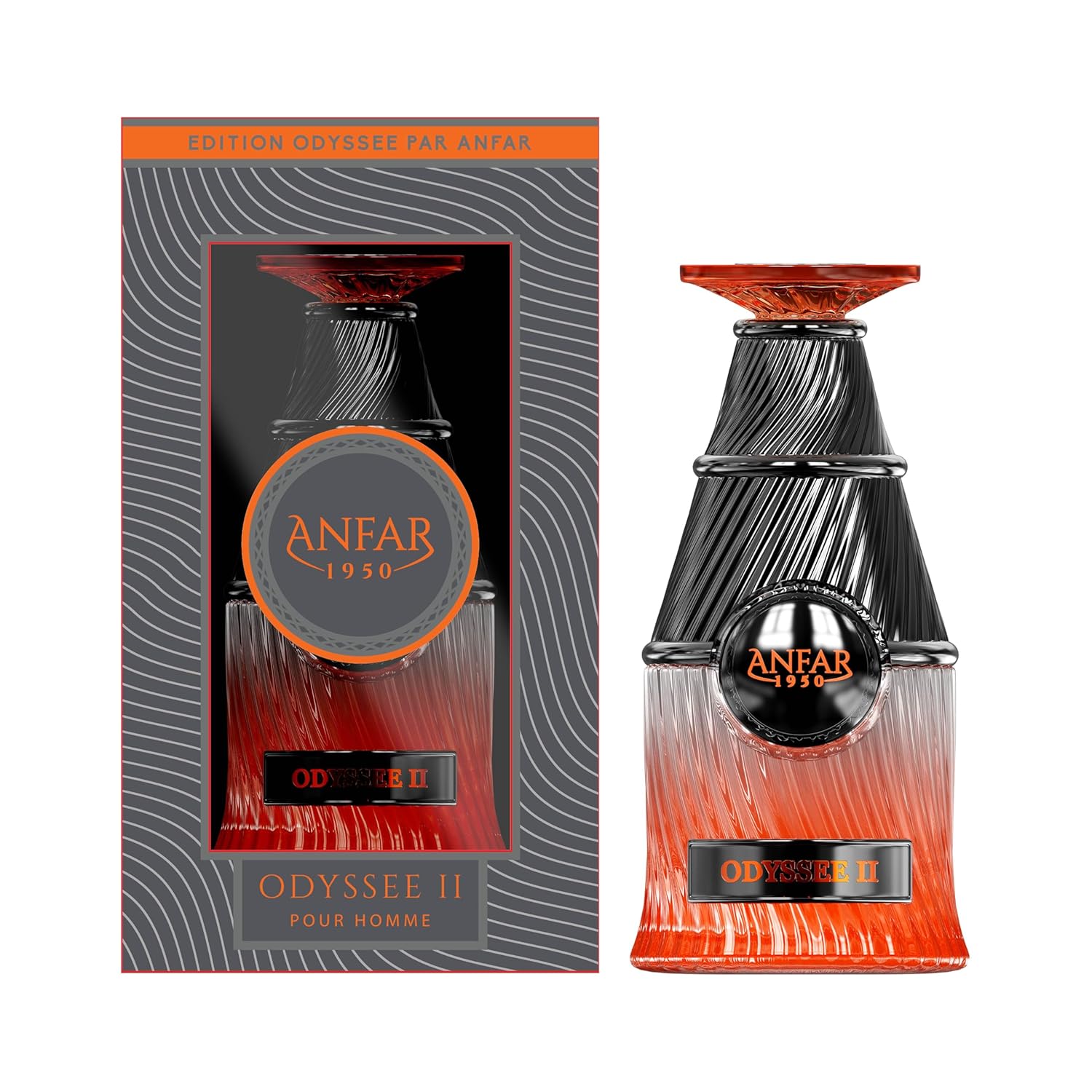 Anfar Odyssee II 1950, Pour Homme Extrait de Parfum, 3.4OZ, Bergamot, Mandarin, Orange, Pink Pepper, For men,100ml