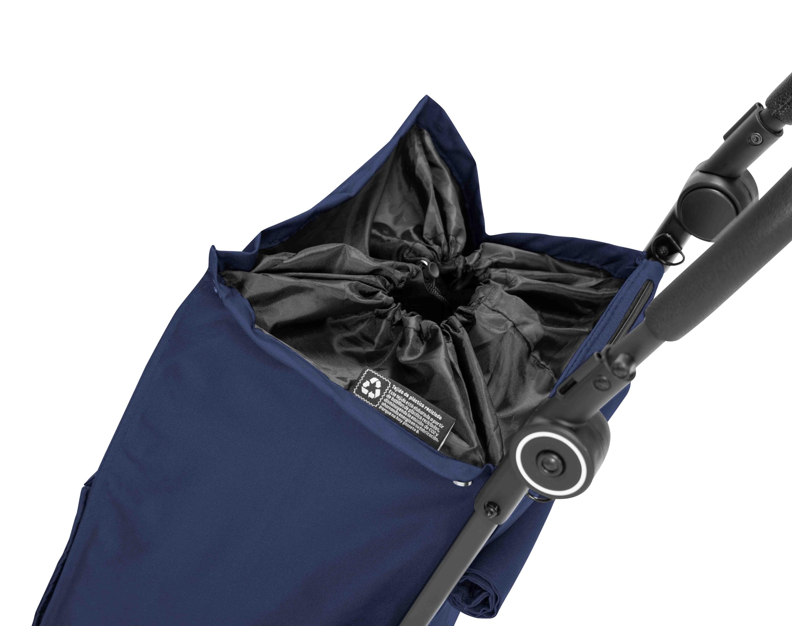 Playmarket Pocket Premium. Carro de la Compra Plegado ultracompacto y Ligero. 4 Ruedas y Freno. Capacidad 50L