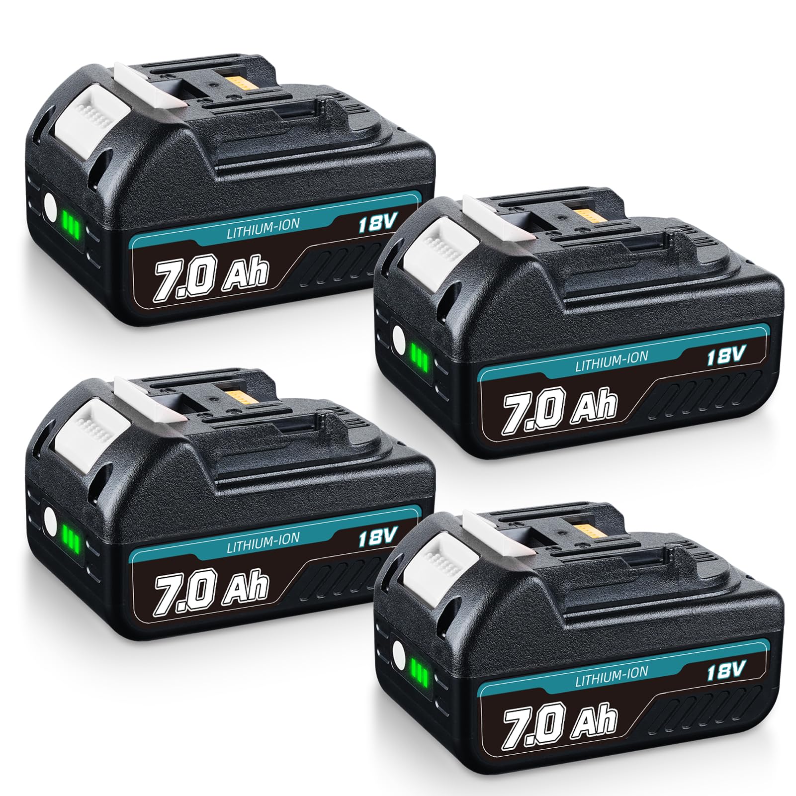 VANTTECH Akku Für Makita 18V 8.0Ah - BL1860B Ersatz Mit LED-Ladeanzeige