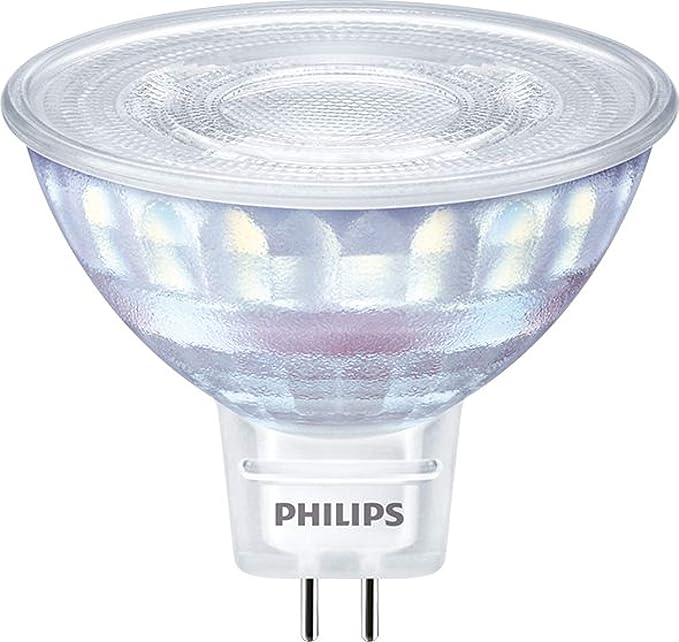 PHILIPS - Bombilla LED Classic GU5.3 7W (Eq. 50W), luz cálida regulable…