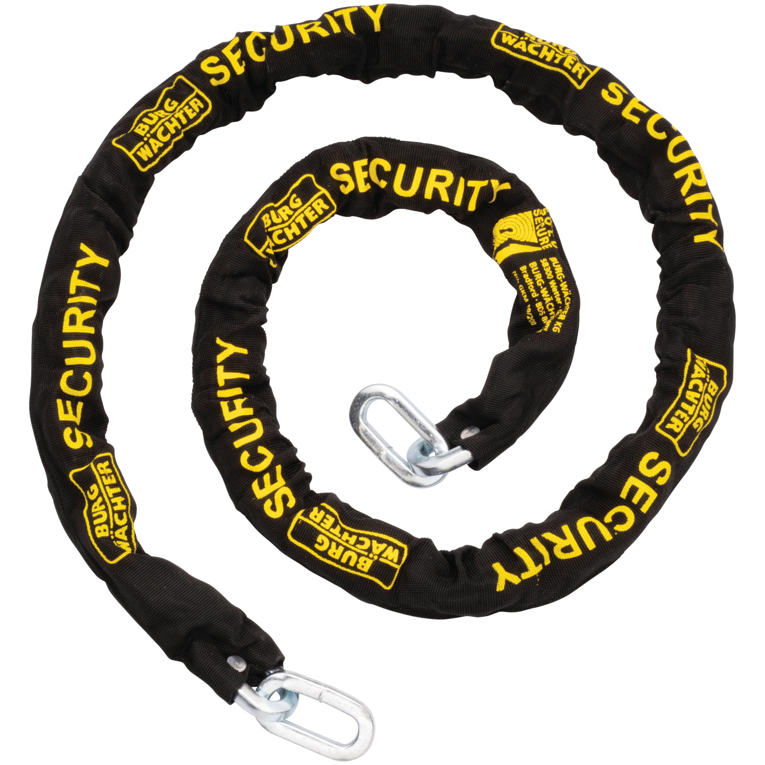 Lucchetto Con Catena BURG-WÄCHTER 200cm - Antifurto Per Bici, Moto E Scooter - Catena Acciaio Temprato 10mm - Foto 11