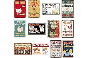 Vintage Personalized Chicken Coop Signs for a Quirky Coop or Home Decor